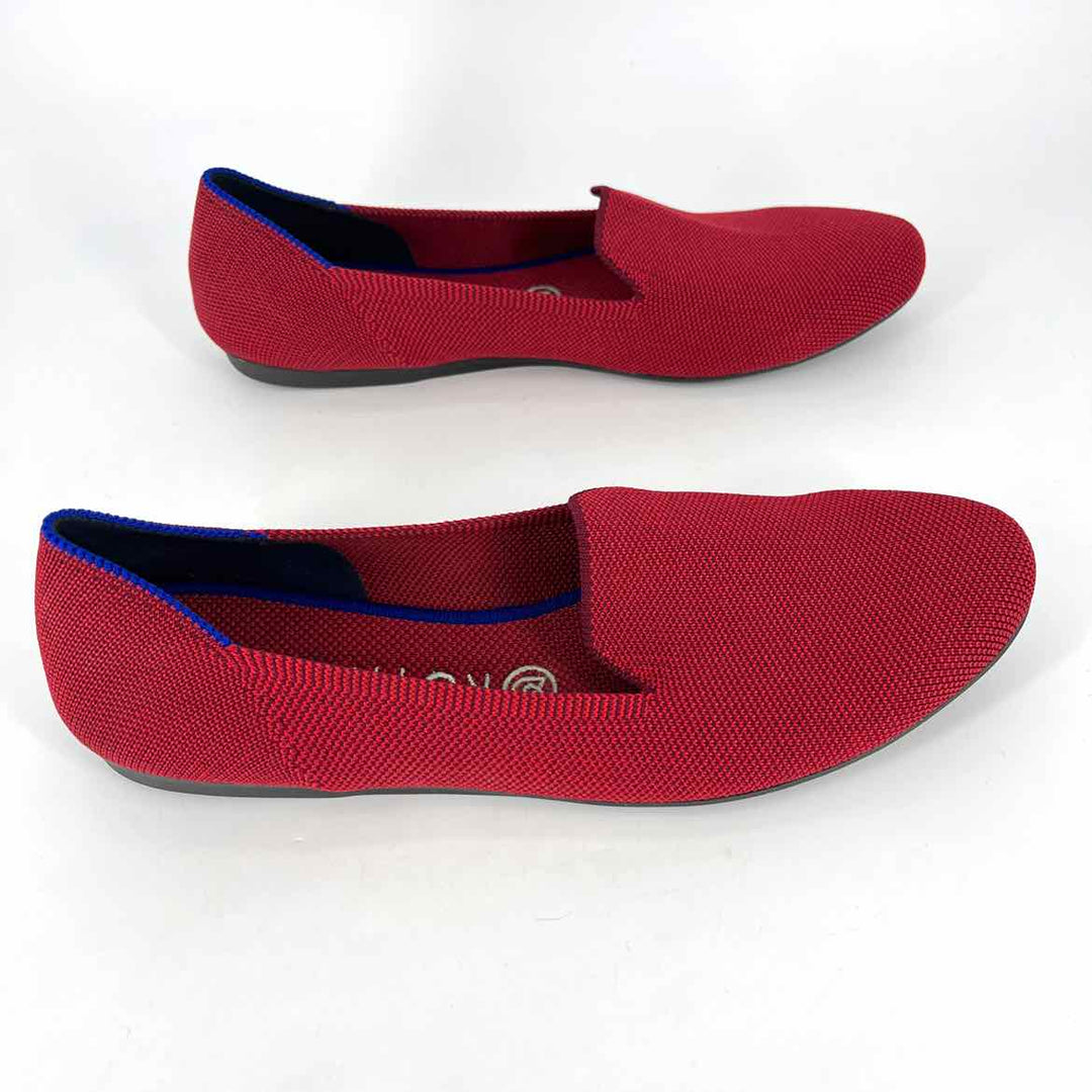 Shoe Size 9 ROTHY'S Red Knit Loafers