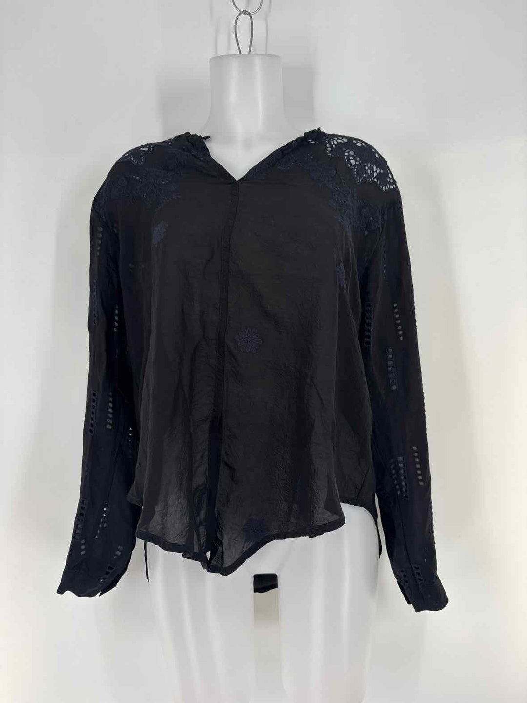 Size L Johnny Was Black Shirt