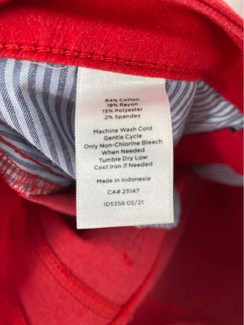 Size 8 Talbots Red Pants