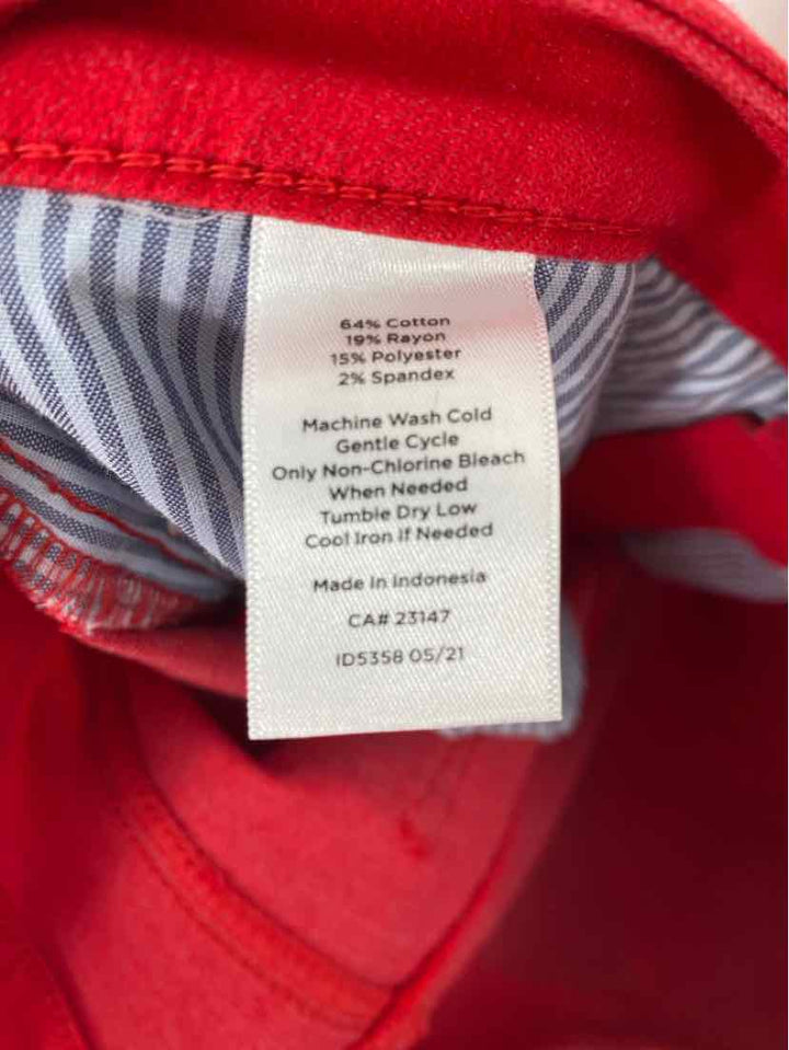 Size 8 Talbots Red Pants