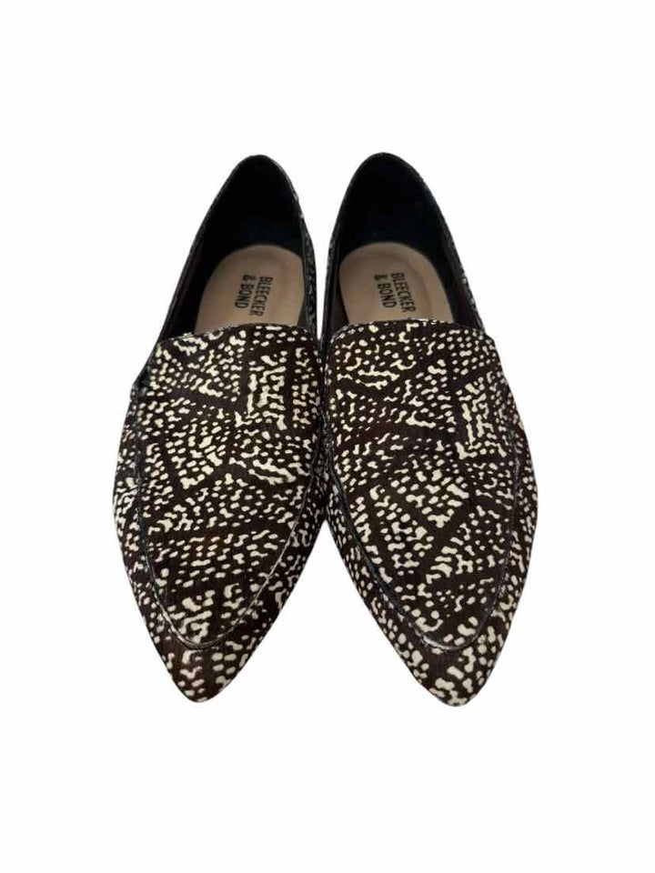 Shoe Size 6.5 Brown Print Flats
