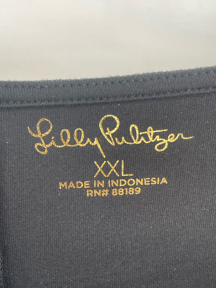 Size 2X Lilly Pulitzer Black Shirt
