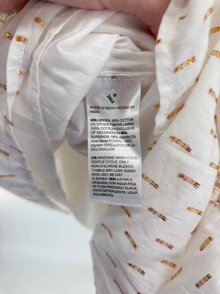 Size 16 Chico's White Print Dress