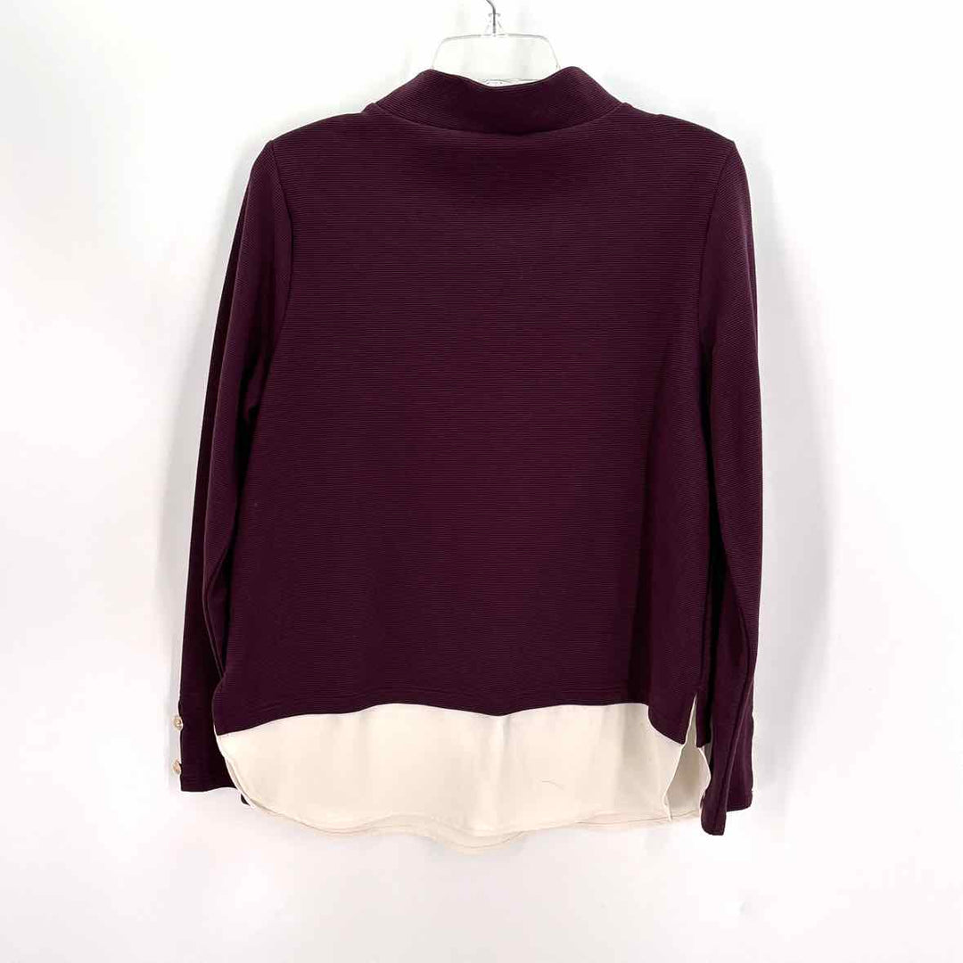 Size M Ann Taylor Burgundy Knit Sweater
