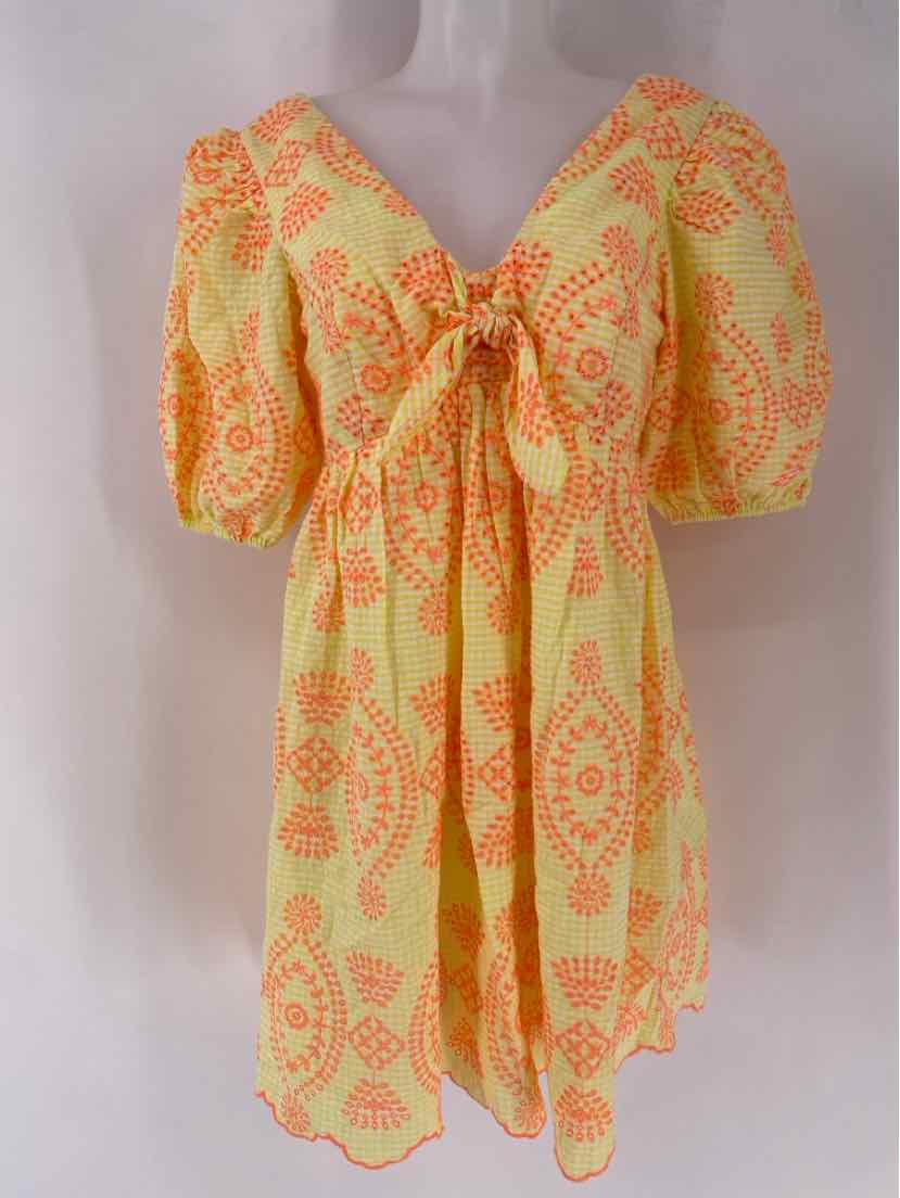 Size 6 Lilly Pulitzer Yellow Print Dress