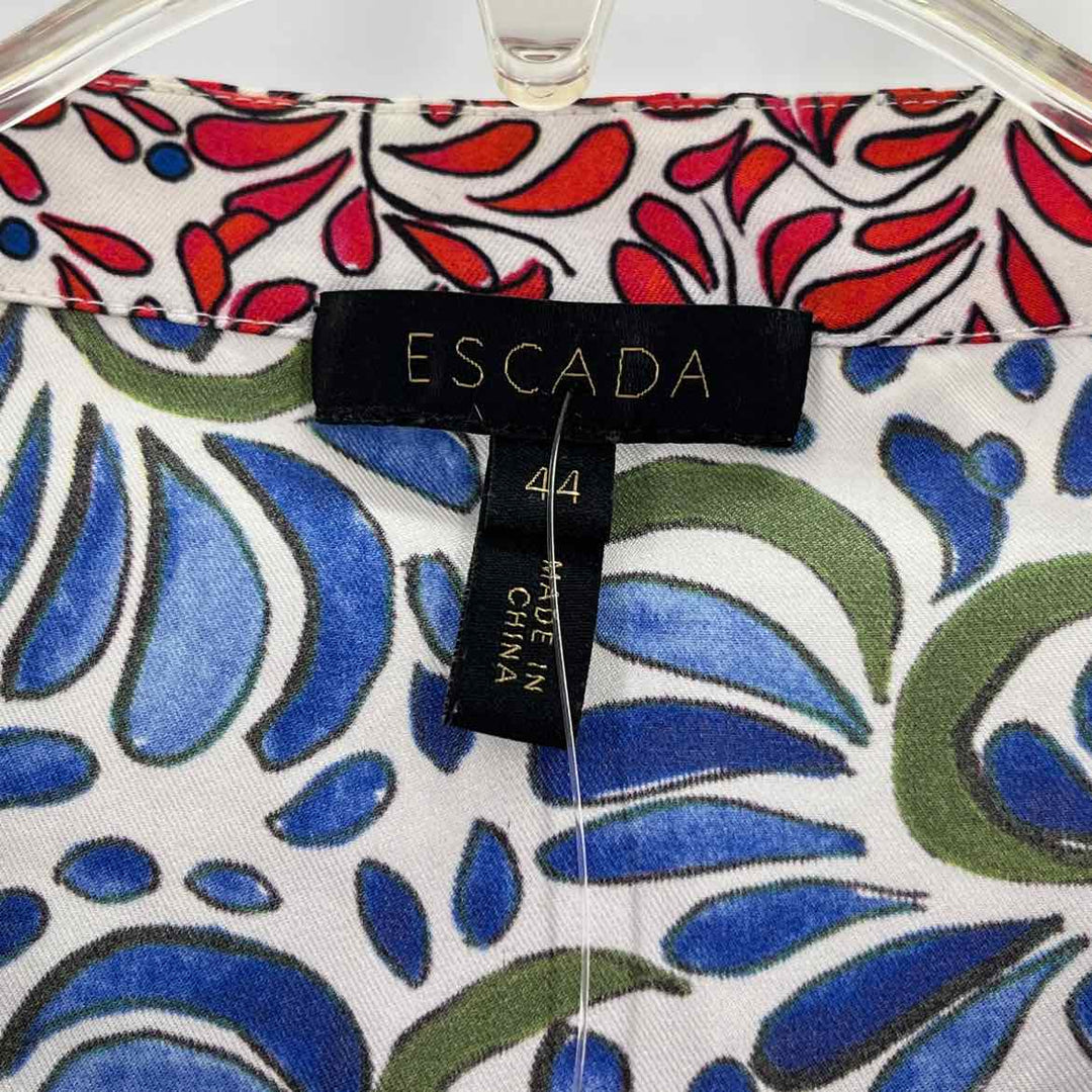 Size 44 Escada Blue Print Shirt