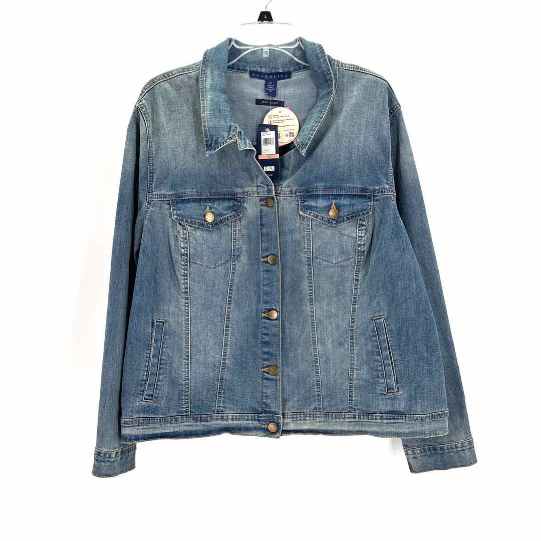 Size 2X Bandalino Blue Denim Jacket