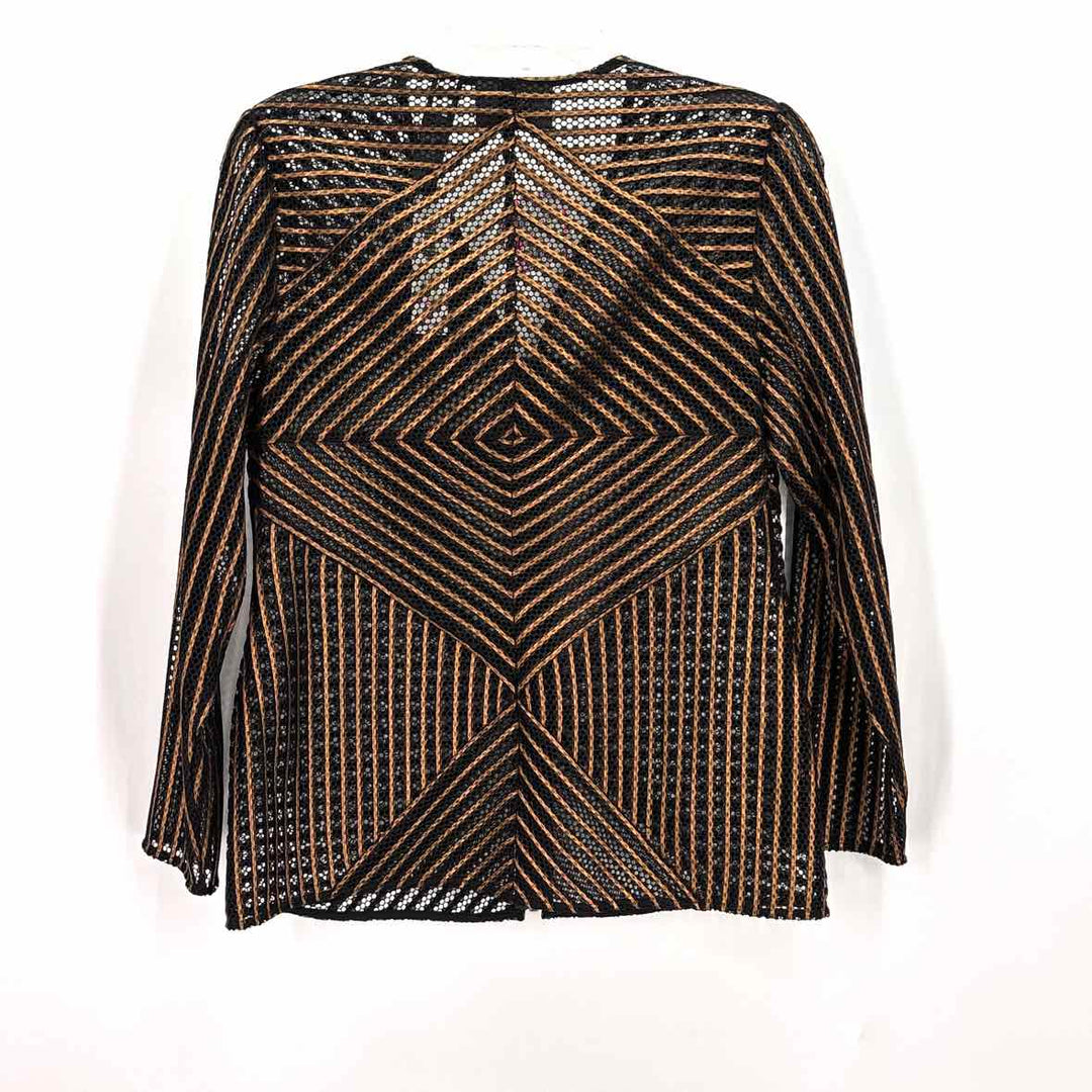 Size S Chico's Multi-Color Knit Mesh Jacket