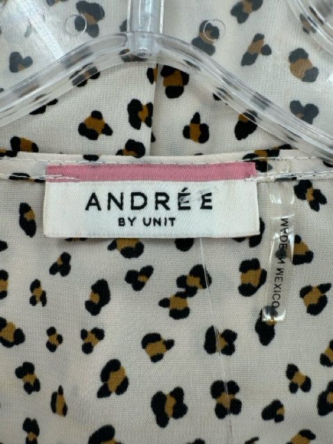 Size M Beige Print Shirt