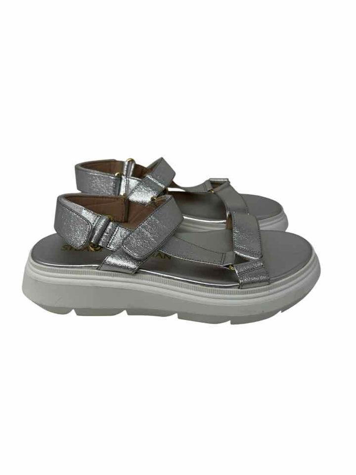 Shoe Size 6.5 Stuart Weitzman Silver Sandals