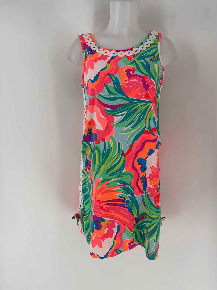 Size 2 Lilly Pulitzer White Print Dress