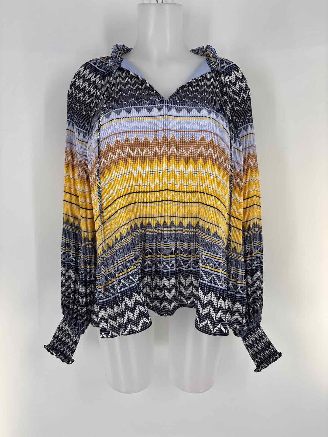 Size 36 TED BAKER Blue Print Shirt