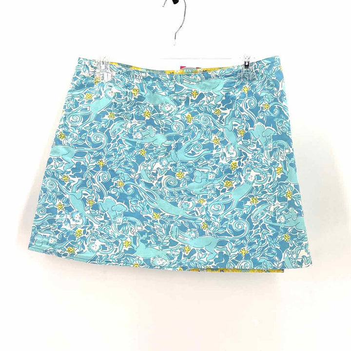 Size 8 Lilly Pulitzer Blue Print Skirt