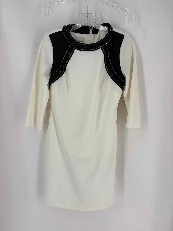 Size 6 DONNA MORGAN Cream Dress