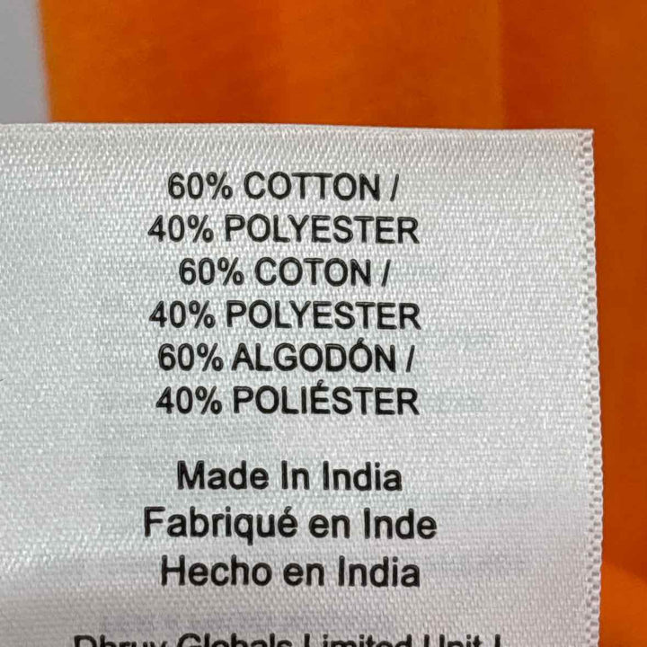 Size XXL Orange Shirt