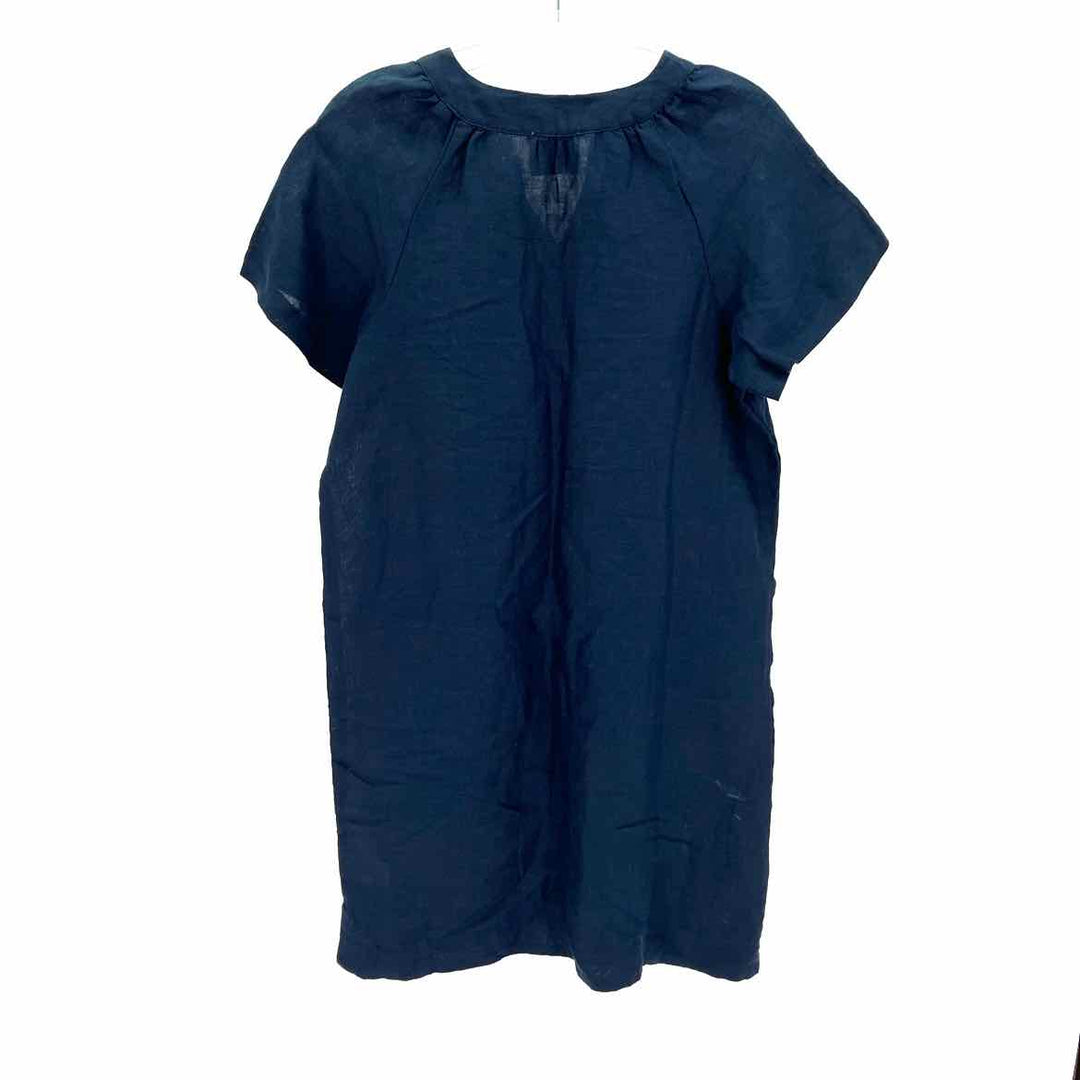 Size M TAHARI Blue Linen Dress