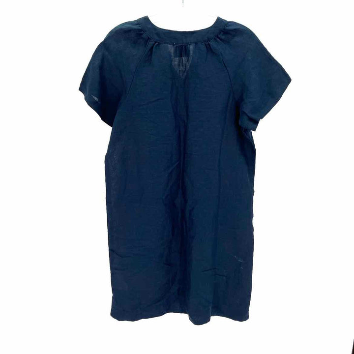 Size M TAHARI Blue Linen Dress