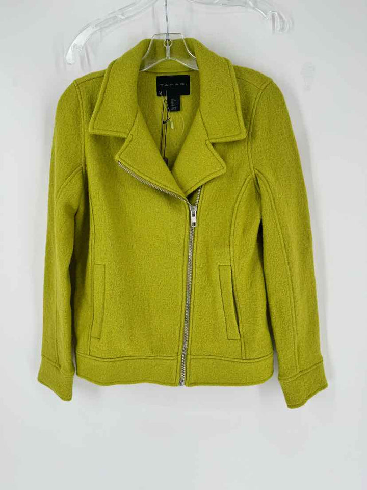 Size S TAHARI Lime Green Jacket