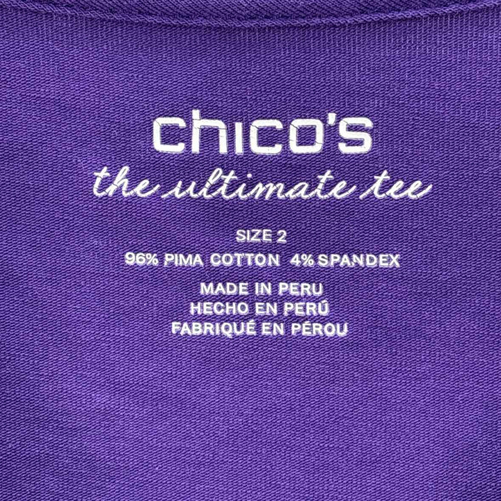 Size L Chico's Purple Shirt