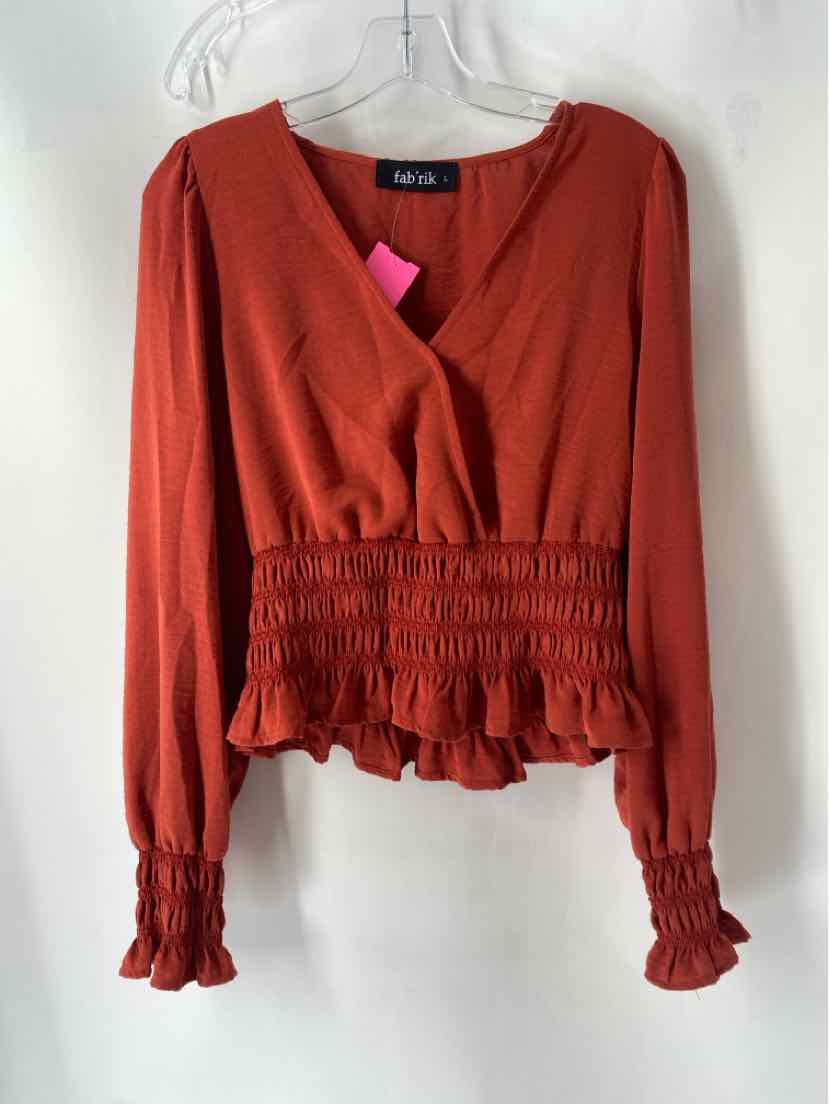 Size L FABRIK Orange Shirt