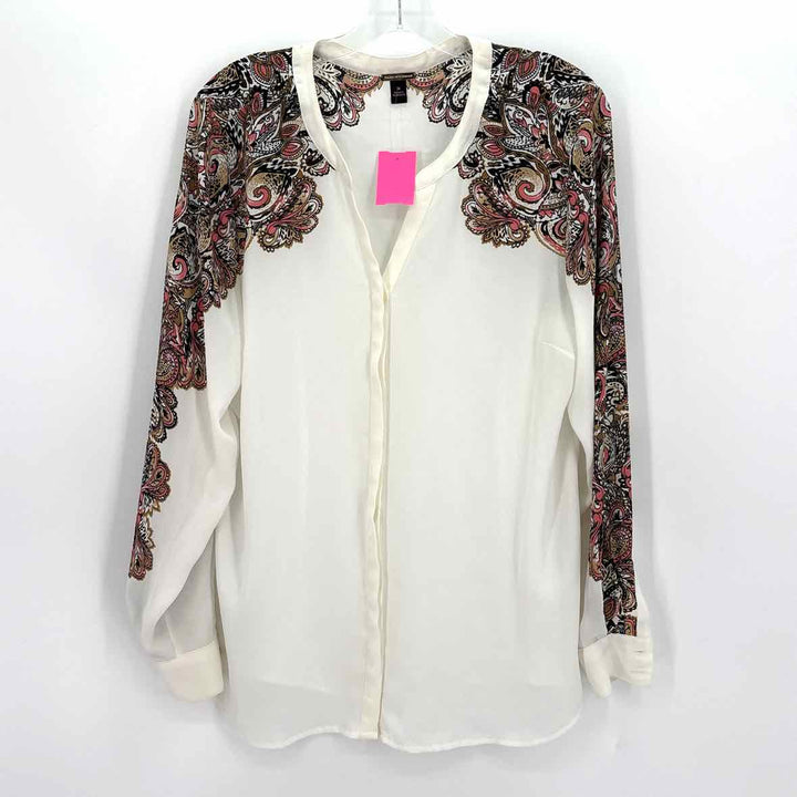 Size 16 DANA BUCHMAN Ivory Shirt