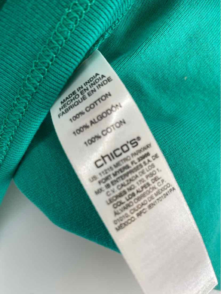Size L Chico's Green Shirt