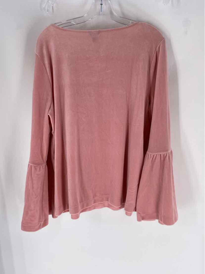Size XL Ann Taylor Pink Velour Sweater