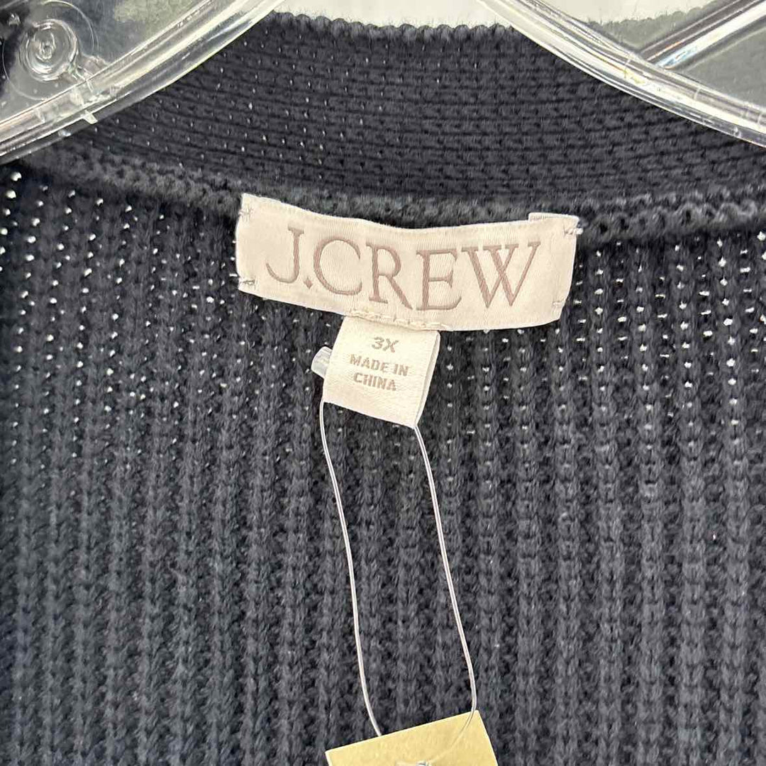 Size 3X J Crew Black Knit Cardigan