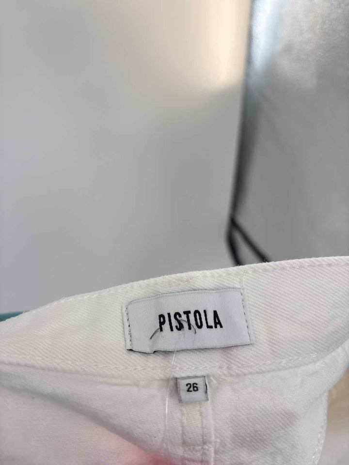 Size 26 Pistola White Shorts