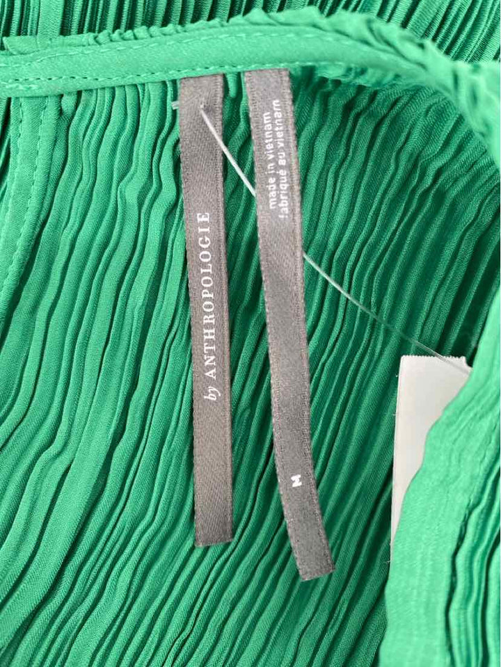 Size M Anthropologie Green Dress
