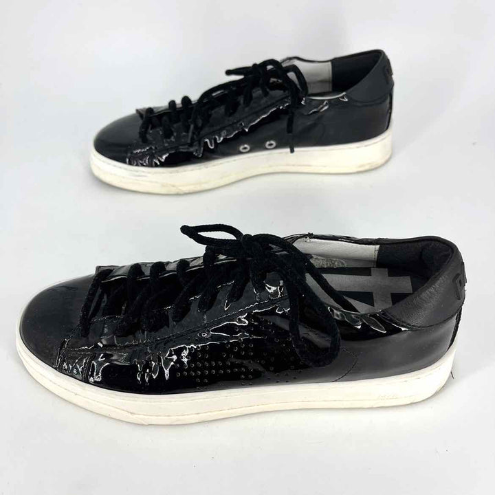 Shoe Size 8.5 P448 Black PATENT Sneakers