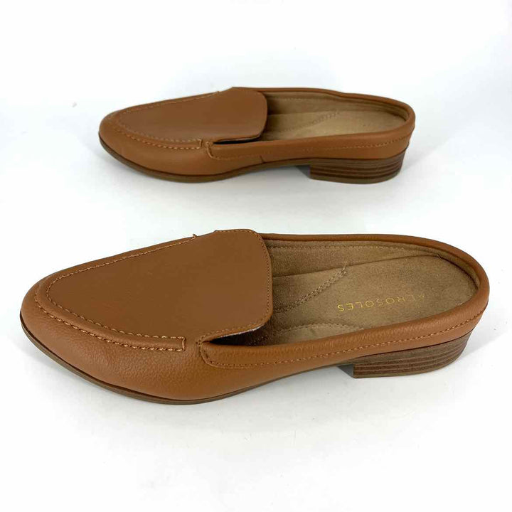 Shoe Size 7.5 Aeropostle Camel Faux Leather Loafers