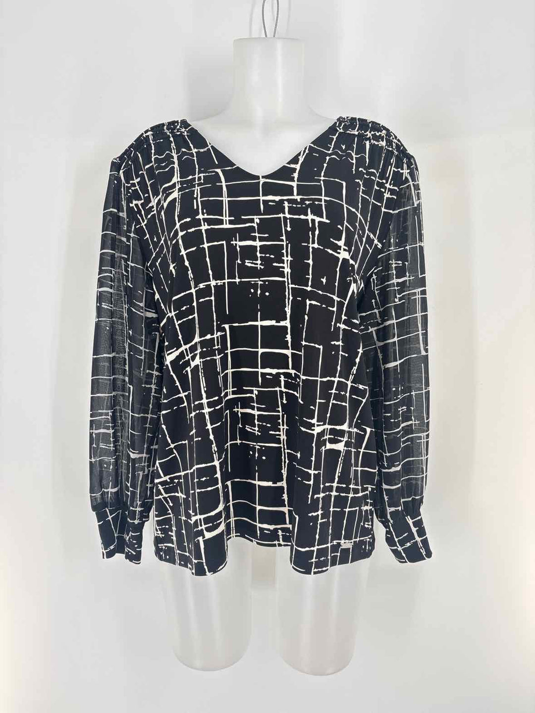 Size L Calvin Klein Black/White Shirt