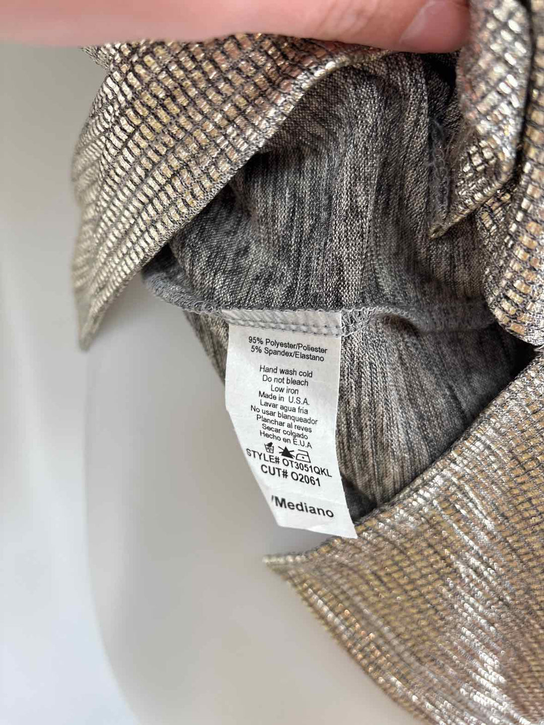 Size M KARLIE Gold Shirt
