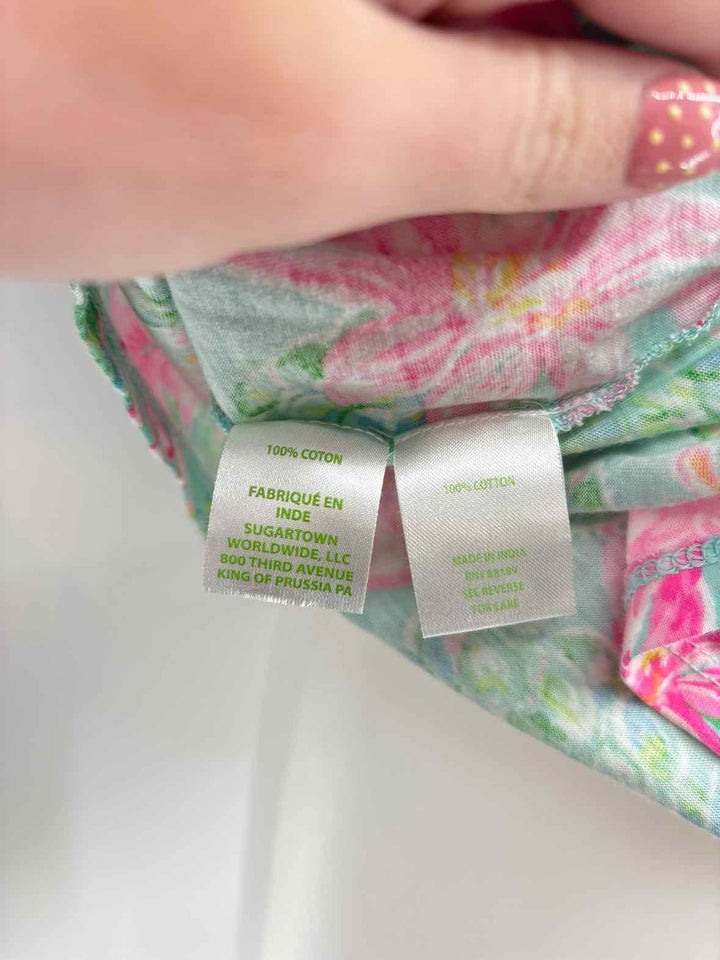 Size S Lilly Pulitzer Green Print Shirt