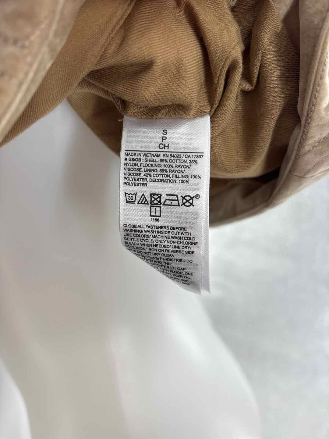Size S Banana Republic Tan Velour Vest