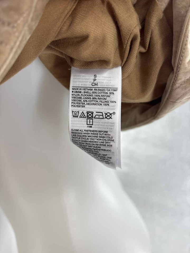 Size S Banana Republic Tan Velour Vest