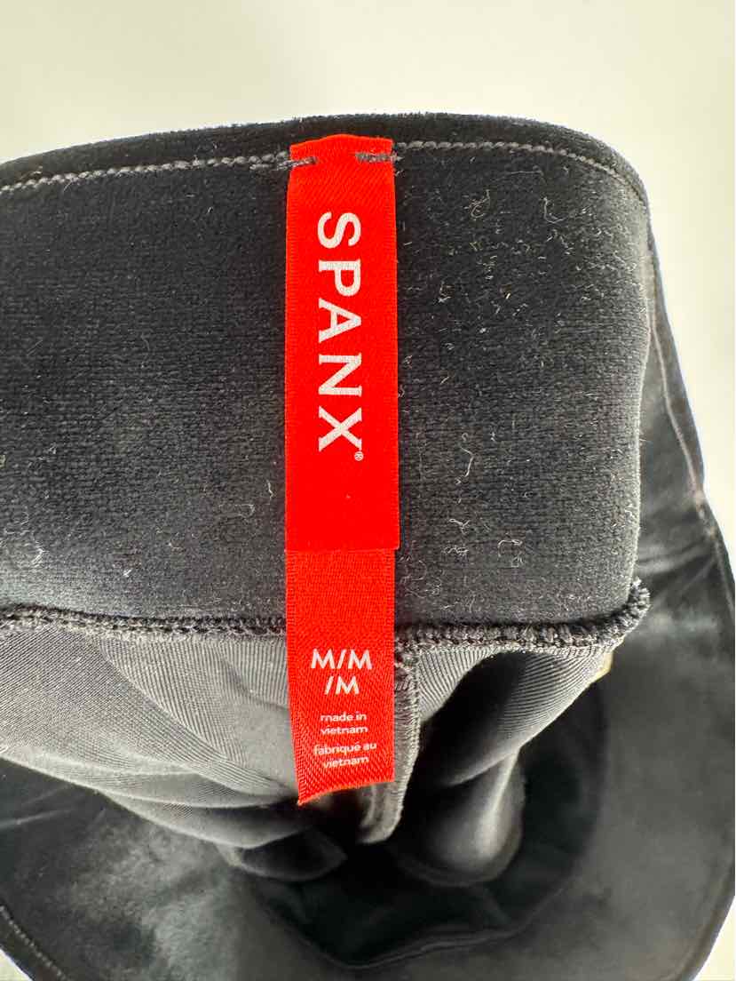 Size M SPANX Black Velour Pants