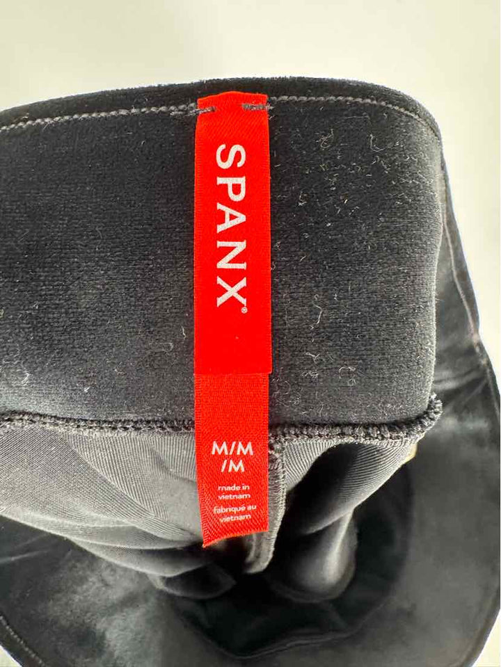 Size M SPANX Black Velour Pants