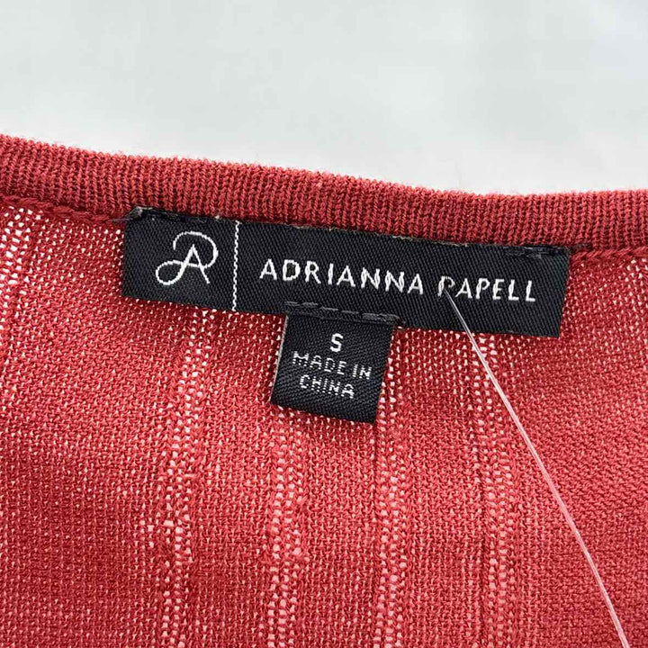 Size S Adrianna Papell Red Knit Shirt