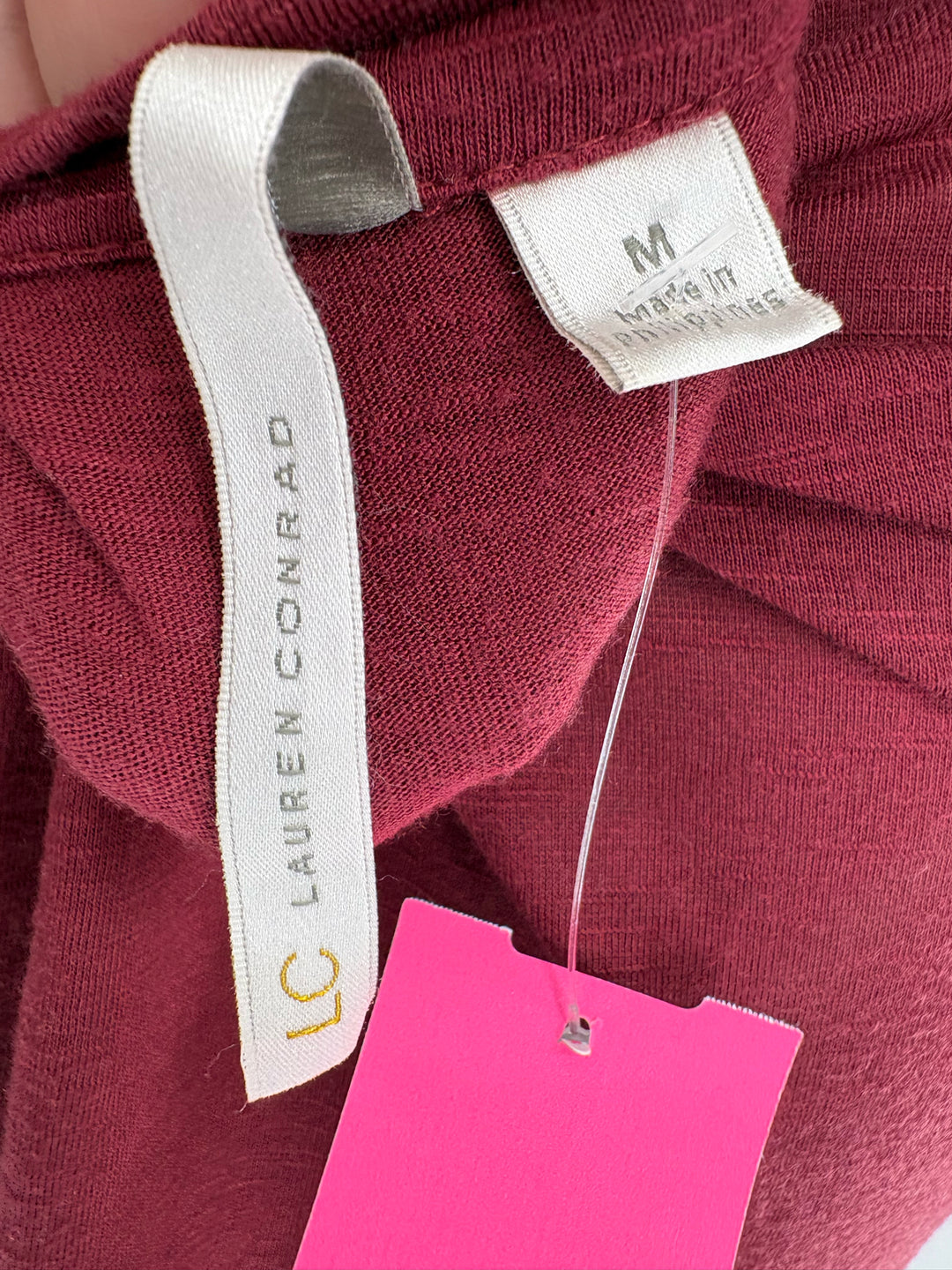 Size M LAUREN CONRAD Burgundy Shirt