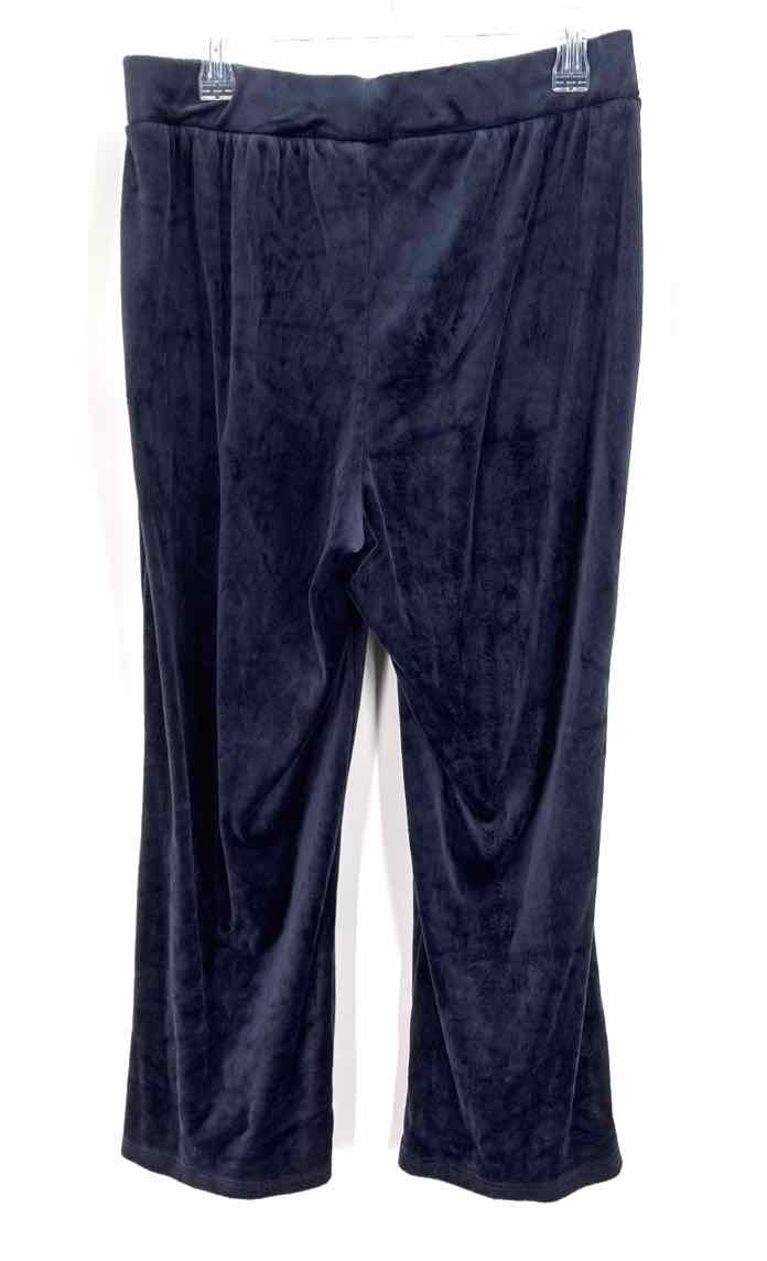 Size 1X MAGASCHONI Navy Velour 2 PC Dress