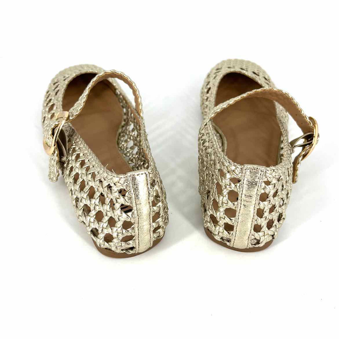 Shoe Size 9 CORKYS Gold Faux Leather Flats