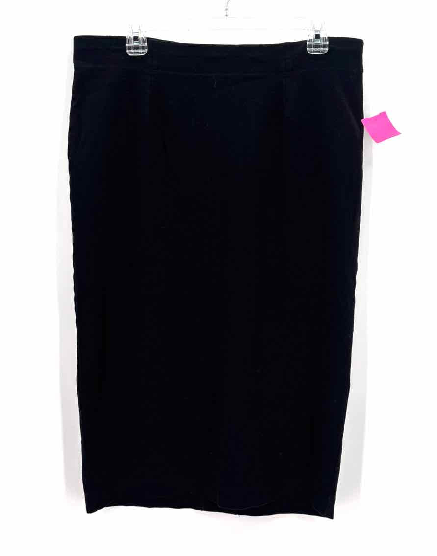 Size L Eileen Fisher Black Skirt