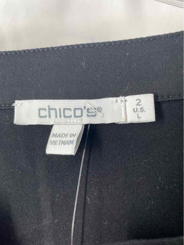 Size L Chico's Black Shirt