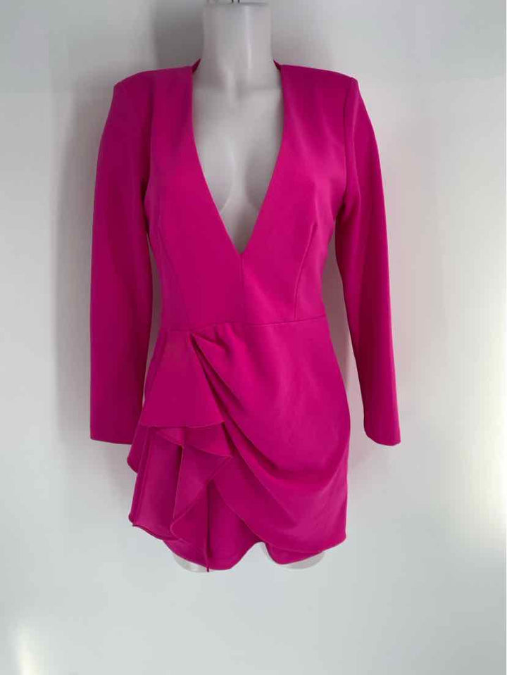 Size 8 BETSY ADAMS Fuschia Dress