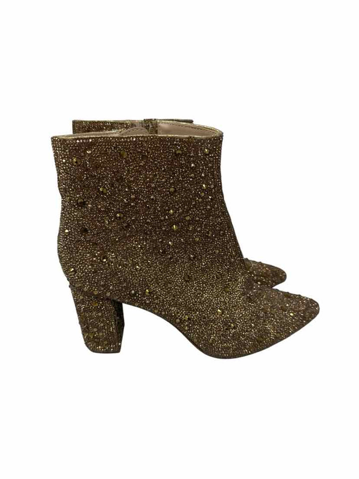 Shoe Size 9 BETSEY JOHNSON Gold Boots
