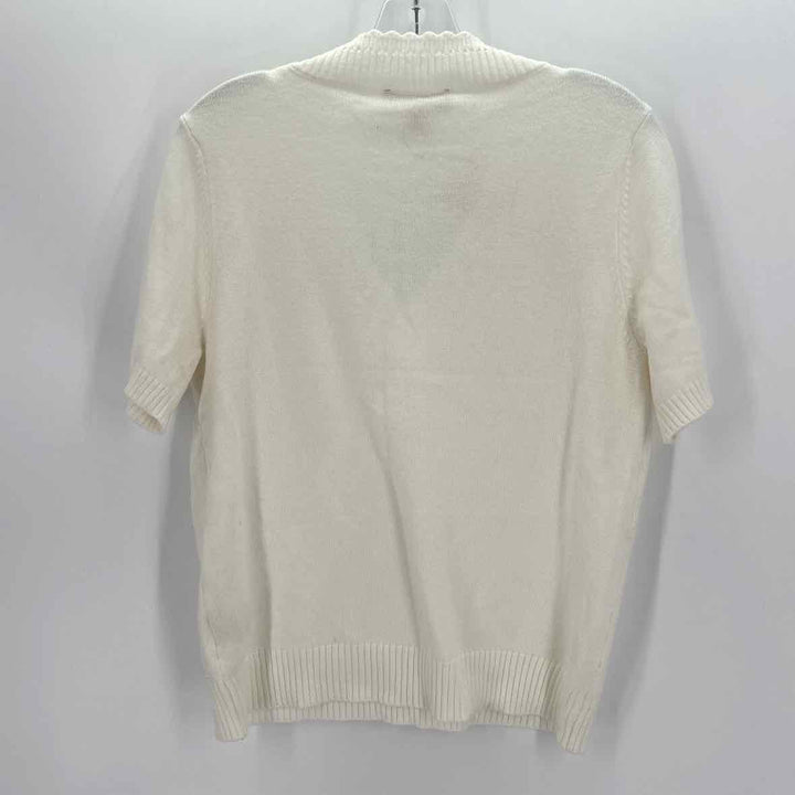 Size L PHILOSPHY Ivory Viscose Knit Sweater