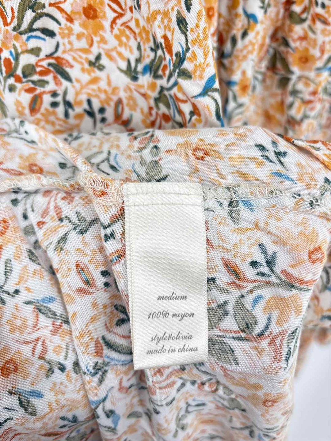 Size M ALTAR'D STATE ORANGE PRINT Dress