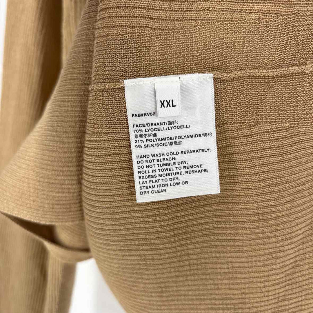 Size XXL LAFAYETTE Tan Knit Cardigan